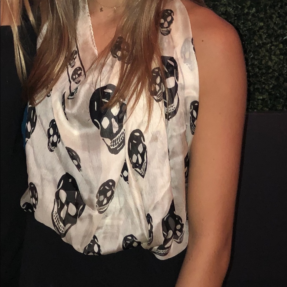 ALEXANDER MCQUEEN TOP/SCARF INTERCHANGEABLE